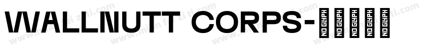 Wallnutt Corps字体转换